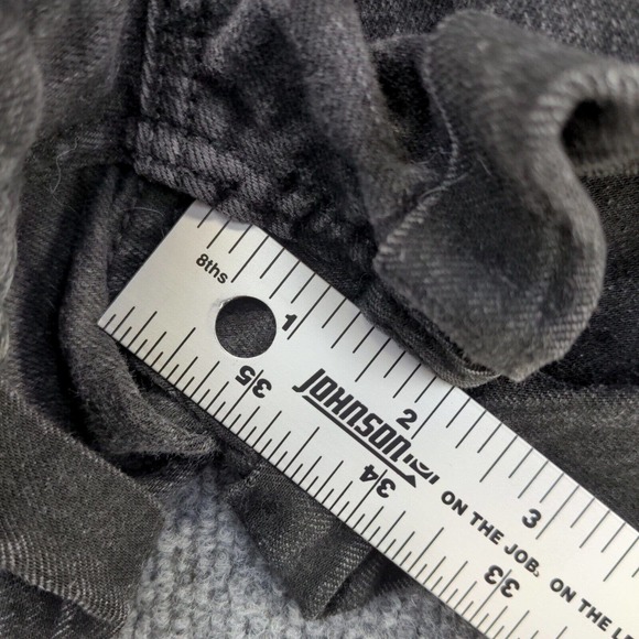 Old Navy Womens Jean Shorts Black Size 8 Cotton Blend Pockets - Picture 5 of 11